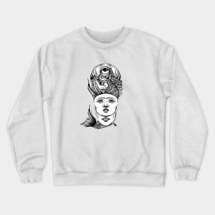 the girl who dreamed of fish Crewneck Sweatshirt